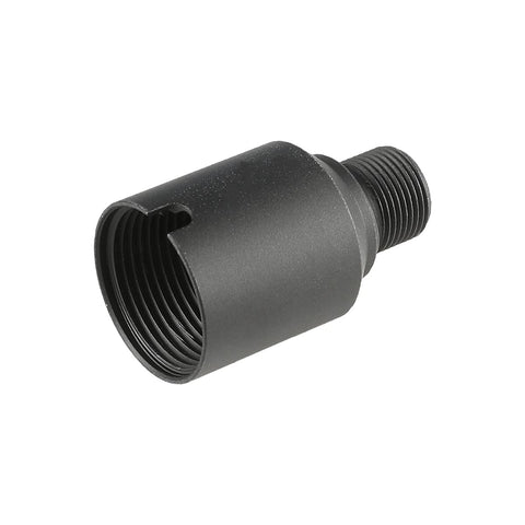 ALUMINUM SILENCER ADAPTER FOR GHK AK SERIES (24MM CW TO 14MM CCW)