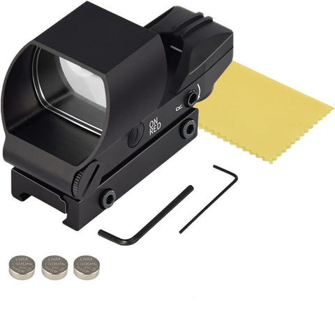 REFLEX SIGHT RED & GREEN DOT w/ 4 RETICLES