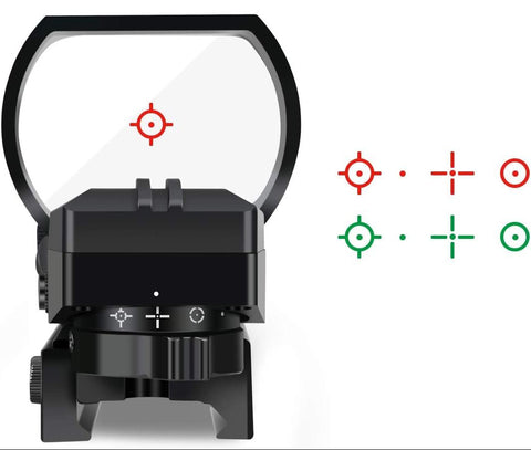 REFLEX SIGHT RED & GREEN DOT w/ 4 RETICLES