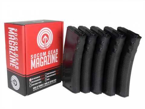 TROY M4 MAG 190RDS MIDCAP - BLACK - 5 PACK