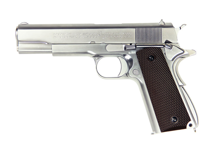 SCW コルト1911 シルバーエアソフトガン COLT 1911 SILVER – Tact Gearz Airsoft Inc.
