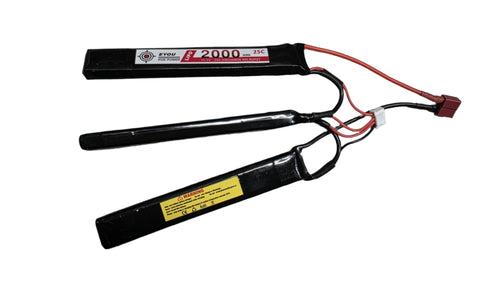 BATTERIE LIPO SPLITTÉ 2000 mAh 11,1 V 25 C