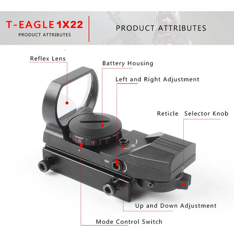 1Xx22x33 HOLOGRAPHIC RED DOT