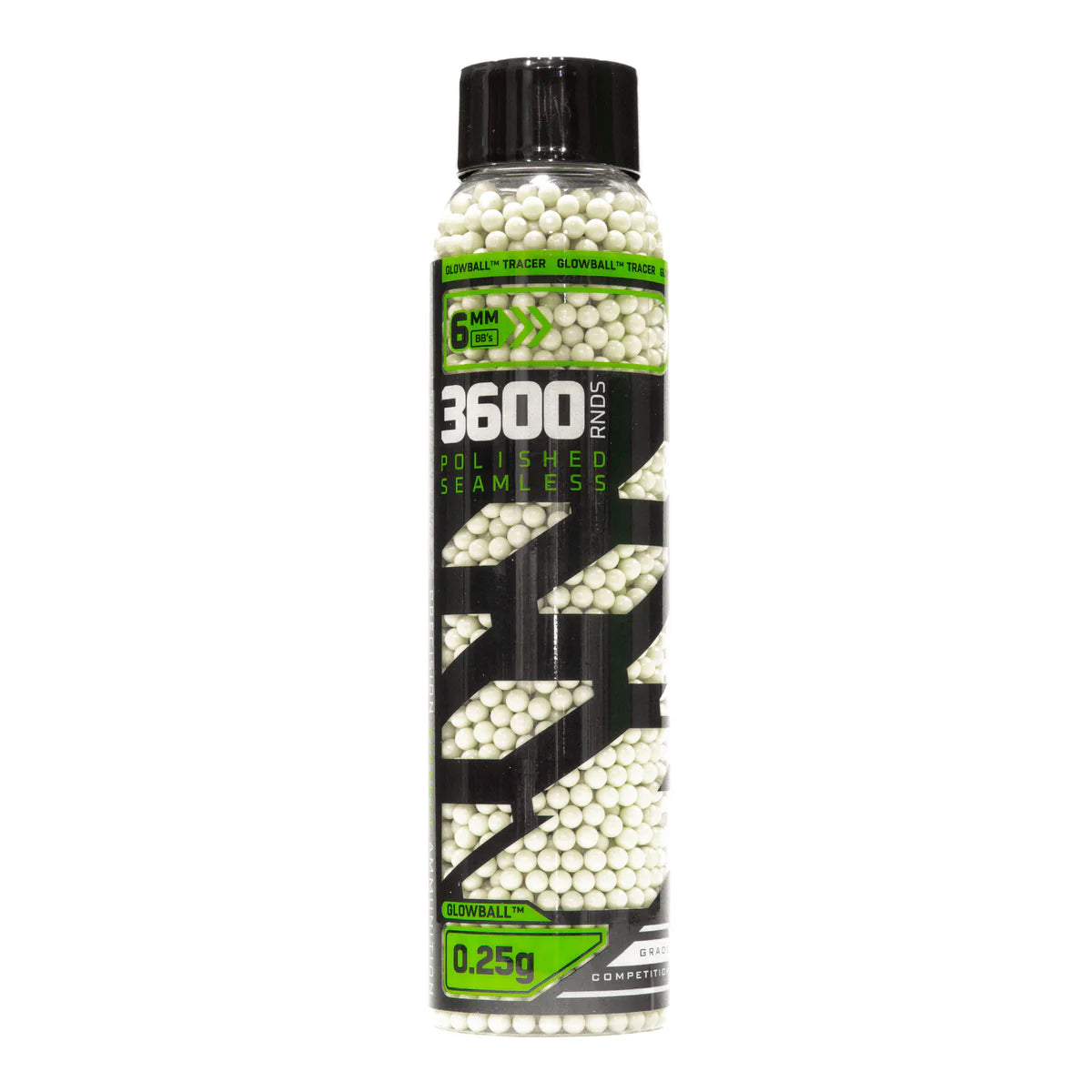 GLOWBALL TRACER 0.25 BB'S 3600CT - GREEN – Tact Gearz Airsoft Inc.