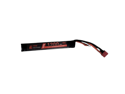 Batterie Lipo 1200 mAh, 11,1 V, 45 C, décharge élevée, 90 C, en rafale