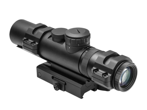 XRS SERIES MIL DOT 2-7X32 COMPACT BLUE ILLUMINATED SCOPE W/ CARRY HANDLE MOUNT