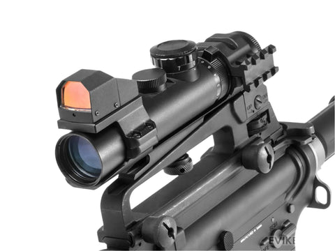 XRS SERIES MIL DOT 2-7X32 COMPACT BLUE ILLUMINATED SCOPE W/ CARRY HANDLE MOUNT
