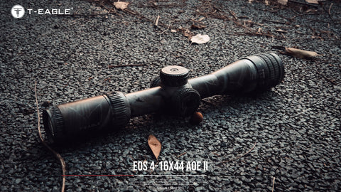 EOS 4-16X44 AOE II CAMO RIFLE SCOPE