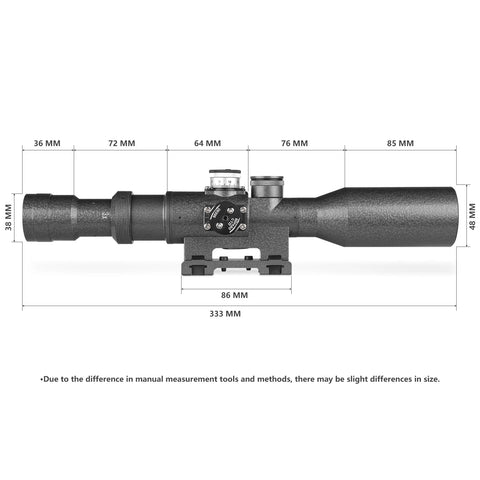 SVD 3-9x42 / SVD 6X42 RIFLE SCOPE RED ILLUMINATED