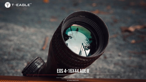EOS 4-16X44 AOE II CAMO RIFLE SCOPE