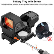1x22x33 REFLEX SIGHT 4 RETICLE RED DOT