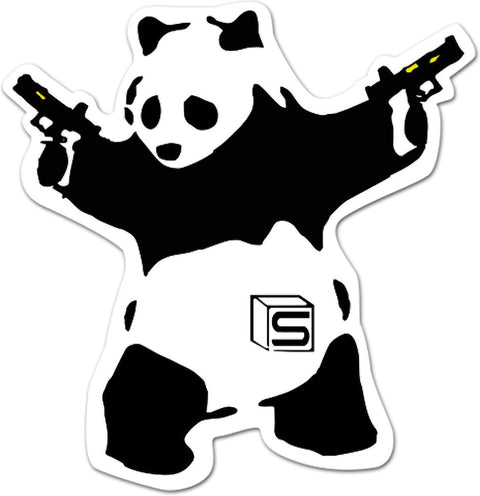 SALIENT ARMS INTERNATIONAL "AKIMBO PANDA" 3" DIE CUT STICKER