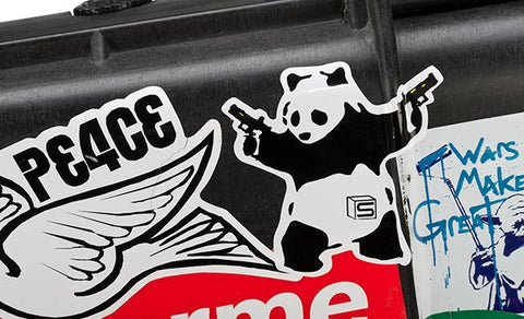 SALIENT ARMS INTERNATIONAL "AKIMBO PANDA" 3" DIE CUT STICKER