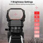 1x22x33 REFLEX SIGHT 4 RETICLE RED DOT