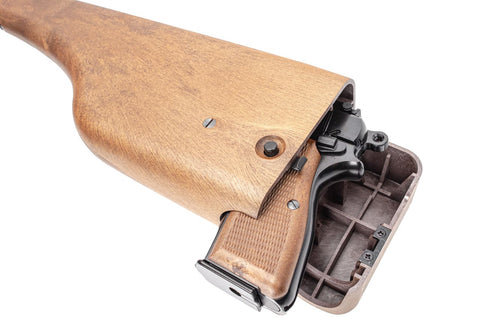 HI-POWER GBB PISTOL w/ WOOD STOCK