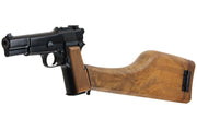 HI-POWER GBB PISTOL w/ WOOD STOCK