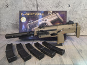 SECOND LIFE - TM MP7 TAN GBBR w/5 MAGS & QD SUPRESSOR