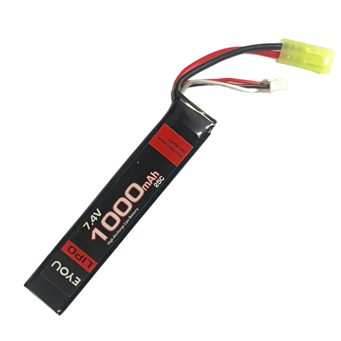 BATTERIE LIPO 1000 mAh 7,4 V 25 C