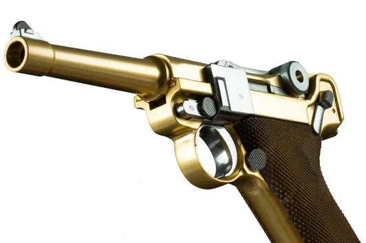 P08 LUGER GBB (4 INCH, GOLD) – Tact Gearz Airsoft Inc.