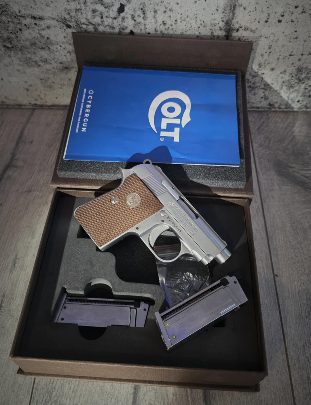 SECOND LIFE - COLT JUNIOR .25 ACP GAS BLOWBACK (SILVER) – Tact