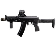 AK74U AEG RIFLE w/Z STYLE CNC PICATINNY HANDGUARD AND VERTICAL GRIP