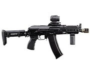 AK74U AEG RIFLE w/Z STYLE CNC PICATINNY HANDGUARD AND VERTICAL GRIP