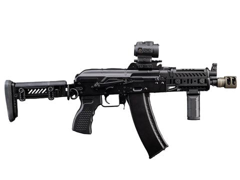 AK74U AEG RIFLE w/Z STYLE CNC PICATINNY HANDGUARD AND VERTICAL GRIP