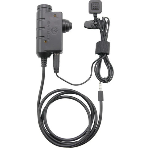 M52 MILITARY PTT (PUSH-TO-TALK) CABLE w/M50 WIRED REMOTE ACCESSORY