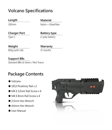 "VOLCANO" LAUNCHER w/ BUILT-IN TRACER UNIT