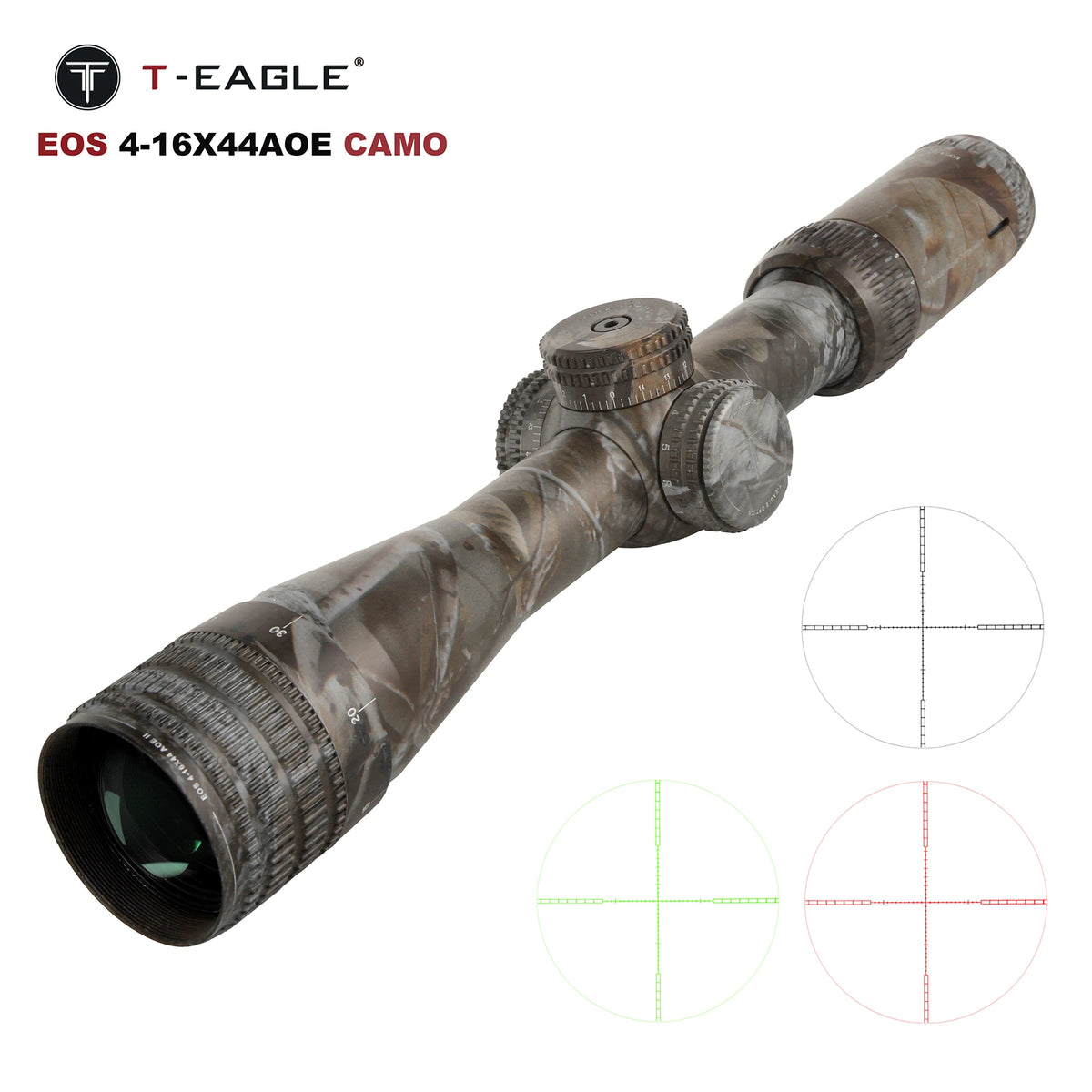 EOS 4-16X44 AOE II CAMO RIFLE SCOPE – Tact Gearz Airsoft Inc.