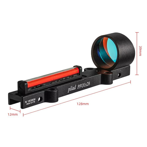 1x28 RED FIBER OPTIC SIGHT