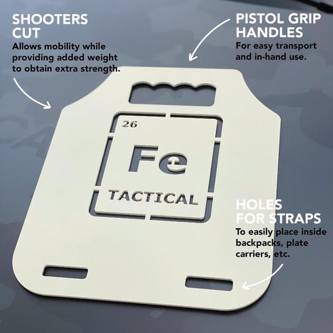 IRON TACTICAL STEEL WEIGHTED PLATES