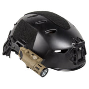 HELMET MOUNTED LIGHT WHITE / IR - BLACK