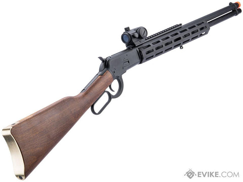 M1892R M-LOK Lever Action Airsoft Gas Rifle (Model: Real Wood Stock)