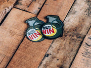PULL THE PIN TO WIN PATCH + STICKER