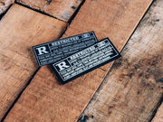 RATED R PATCH + STICKER
